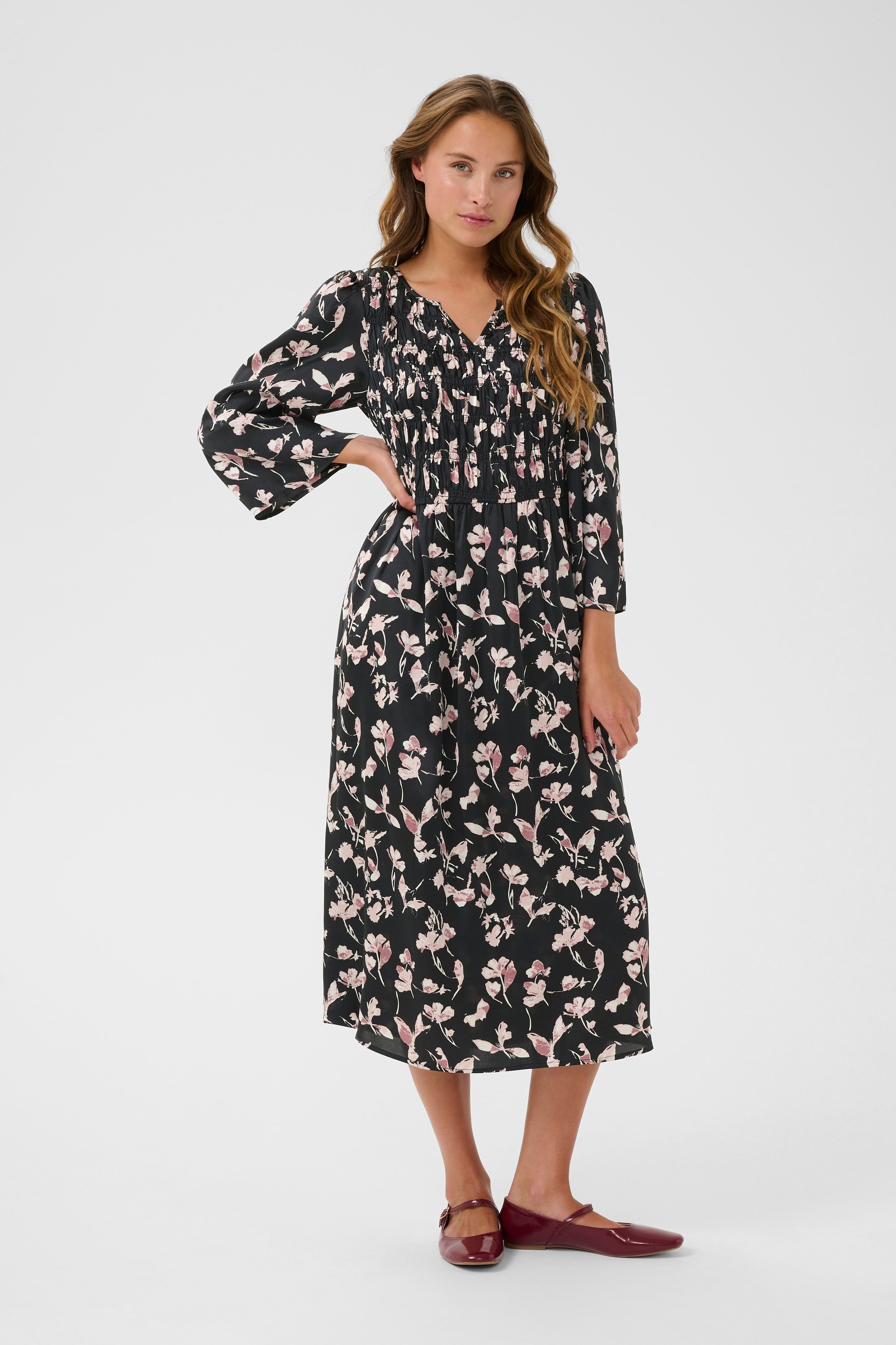 Kleid Loose fit black multi