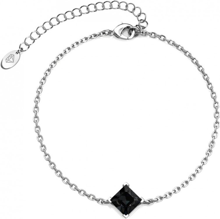 Calle-Armband - Silber und Schwarz