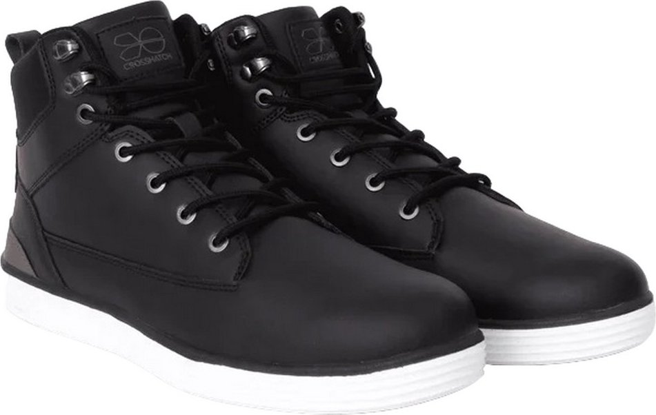 Thumbnail - Crosshatch - Herren Sneaker "Staiger", Leder (Schwarz)