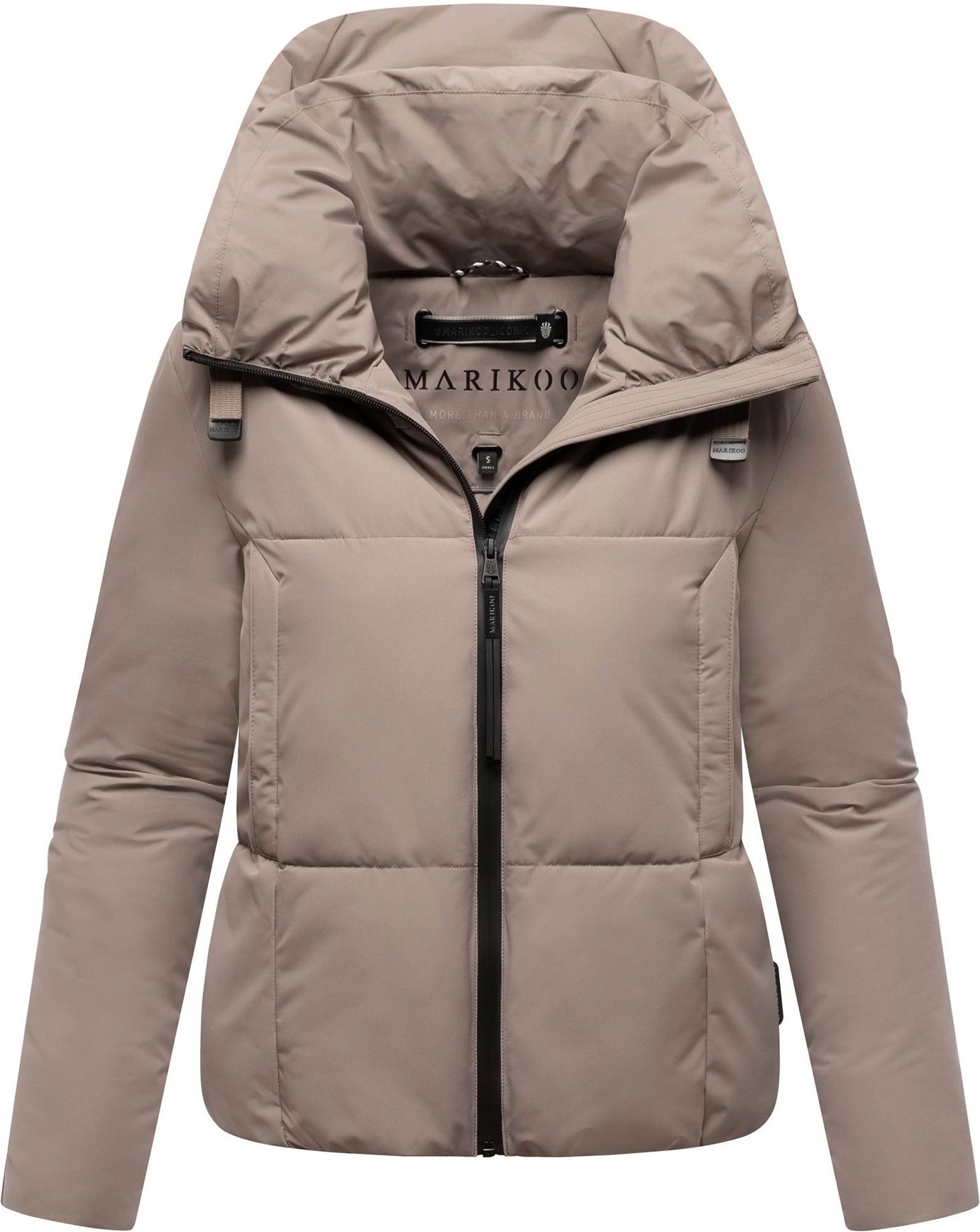 Marikoo Damen Winterjacke Ninikaa mit Kapuze & Fleece-Innenfutter