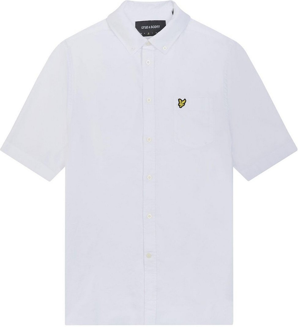 Lyle & Scott - Hemd für Herren Oxford-Stil kurzärmlig (Weiß)