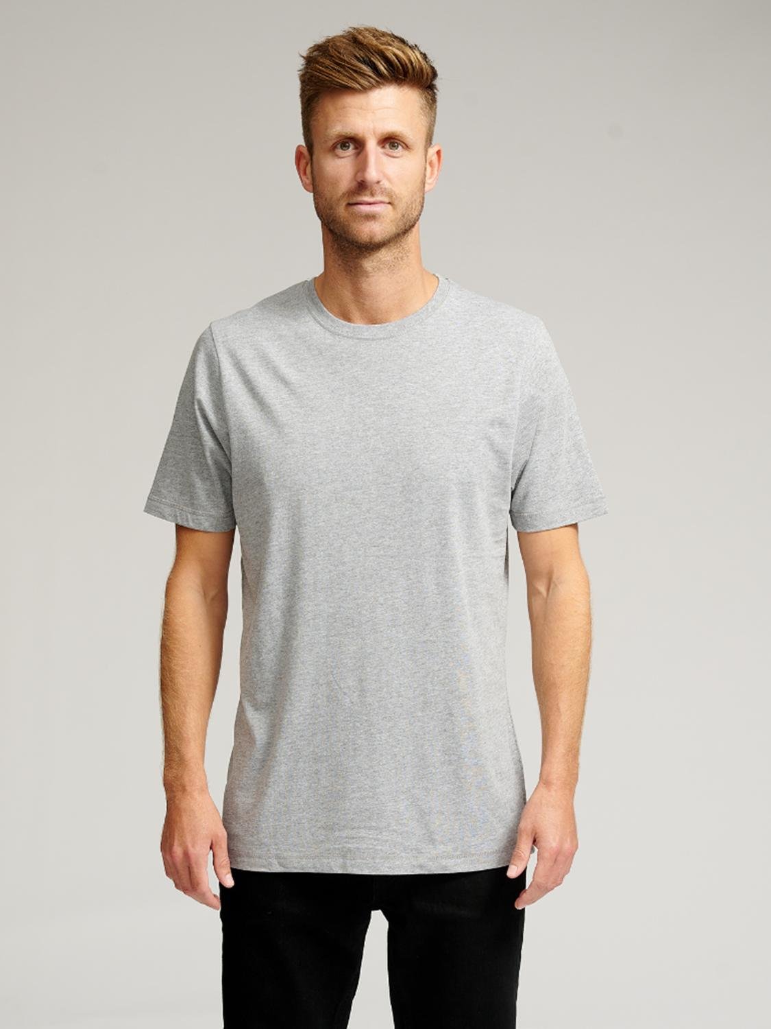 Bio-Basic-T-Shirt - Grau