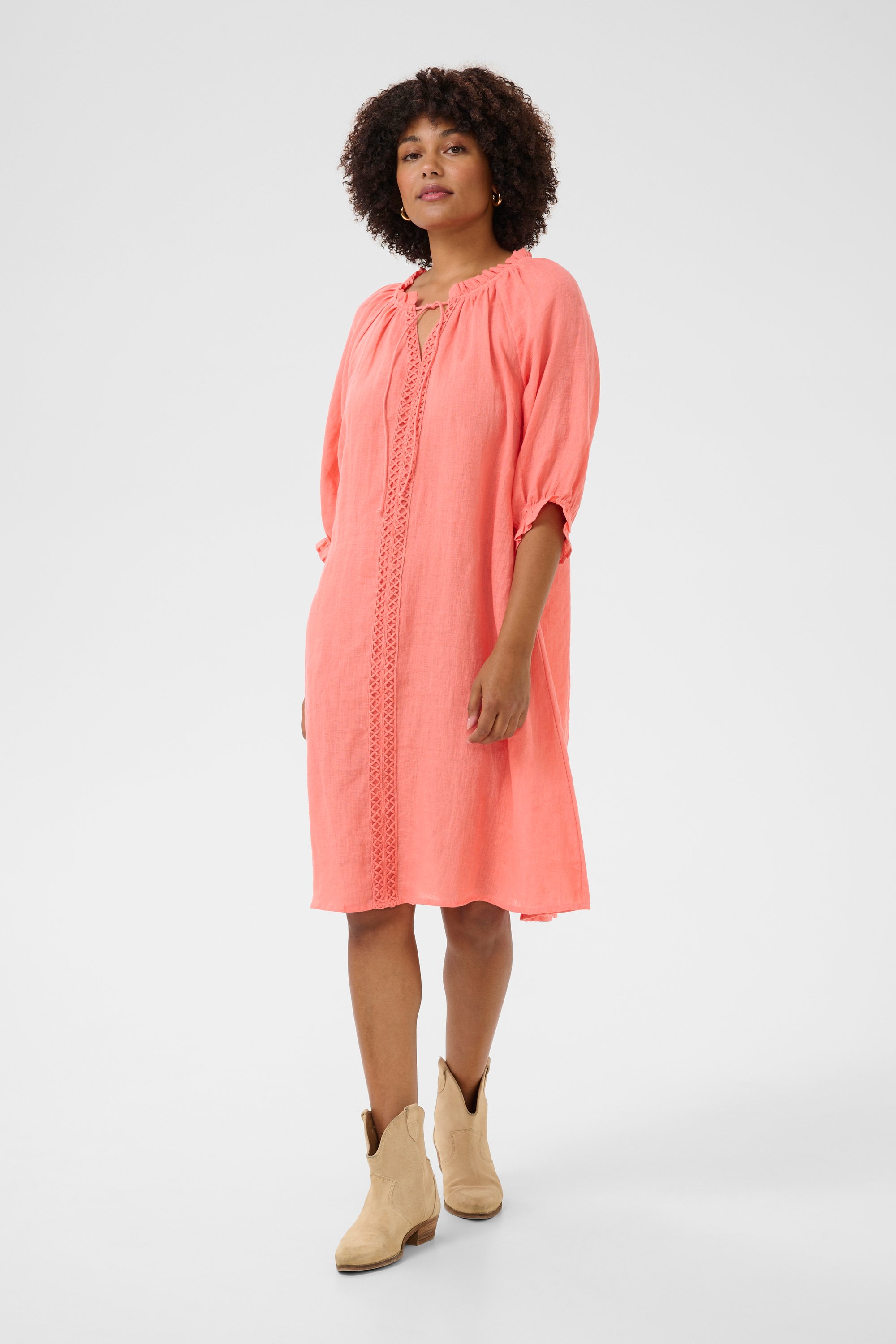Kleid A-shape pink