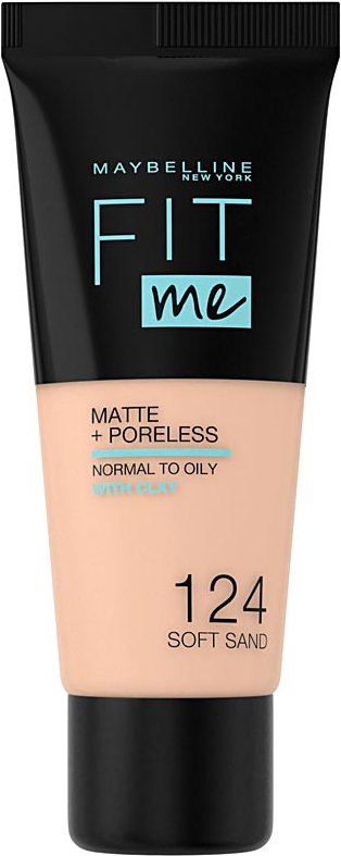 Fit Me Matte+poreless Foundation #124-soft Sand 30 ml