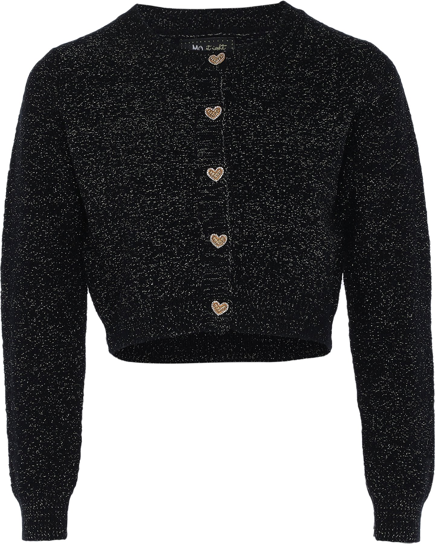 Mymo Cardigan mit Effektgarn Damen schwarz