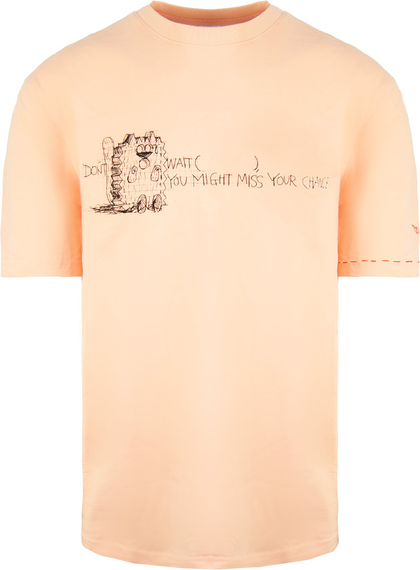 Puma x Michael Lau Long Tee Kurzarm Crew Neck Peach Herren T-Shirt 530362 26