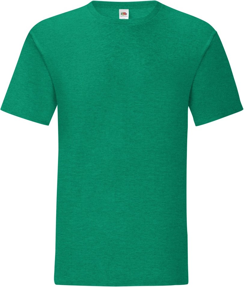 Fruit Of The Loom Herren Iconic T-Shirt (5er Pack) (Heather Green)