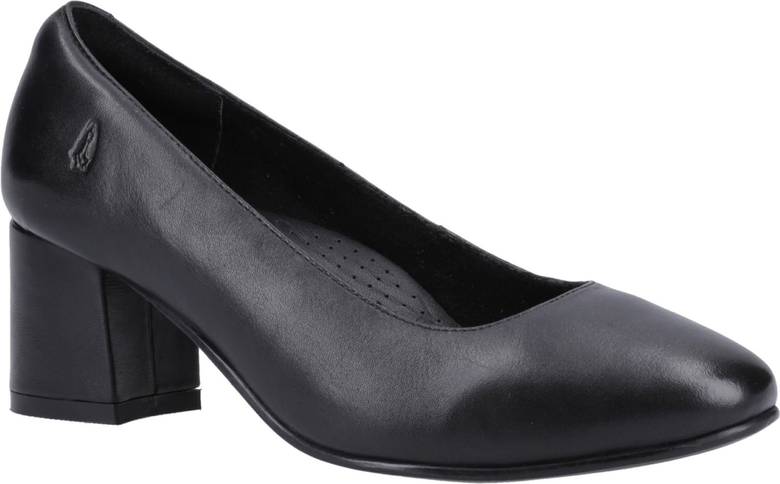 Hush Puppies Anna Wide Leder Damen Schwarz Heels