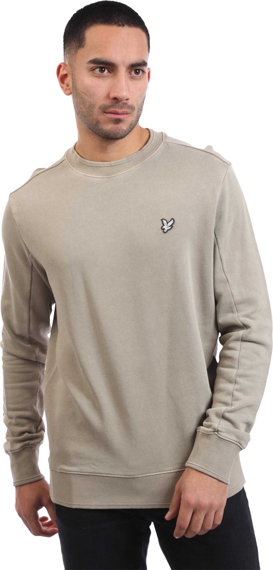 Lyle & Scott - Sweatshirt für Herren, Rundhalsausschnitt, Natürlich gefärbt (Beige)