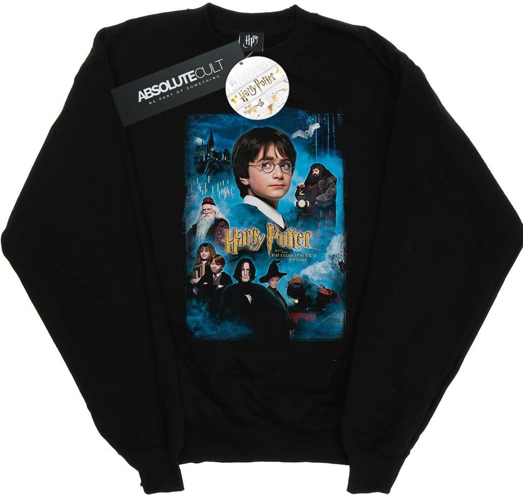 Harry Potter - "Philosopher's Stone" Sweatshirt für Mädchen (Schwarz)