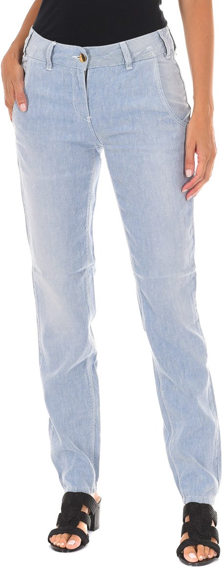 Lange Hose im chinesischen Stil mit schmalen Säumen 70DBF0196 Frau