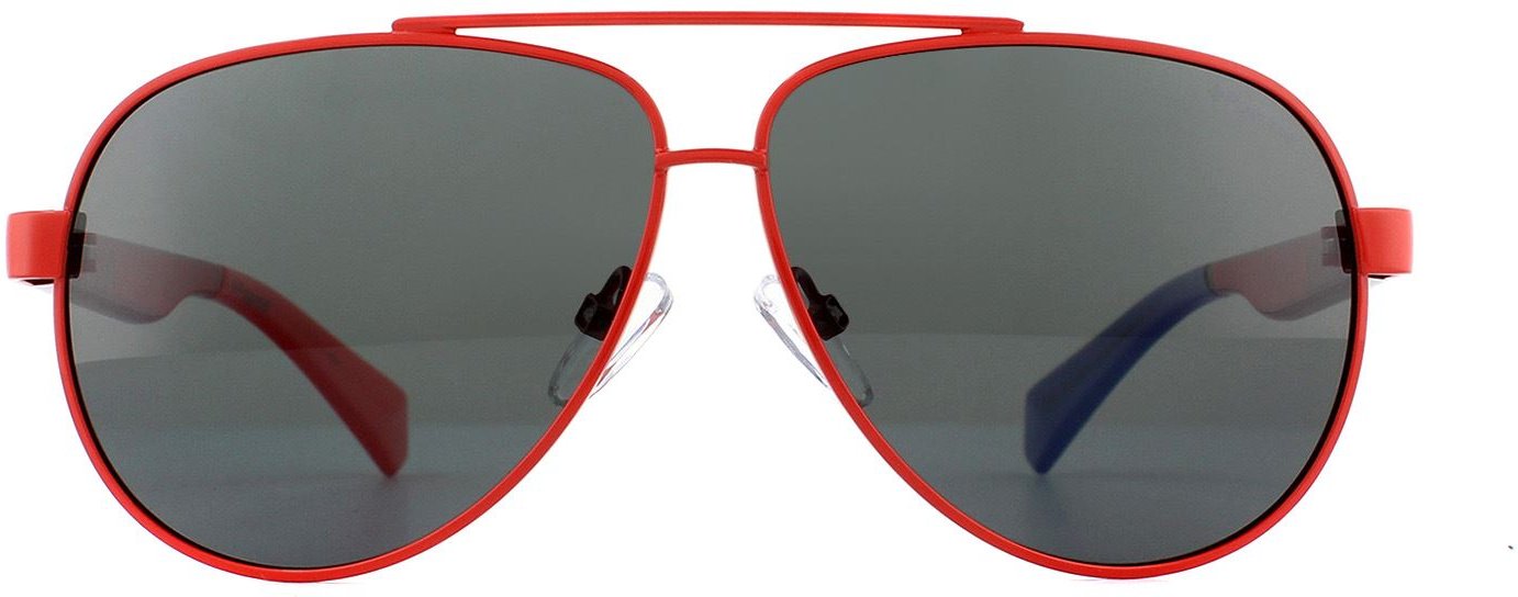 Polaroid Kindersonnenbrille PLD 8034/S C9A M9 Rot Grau Polarisiert