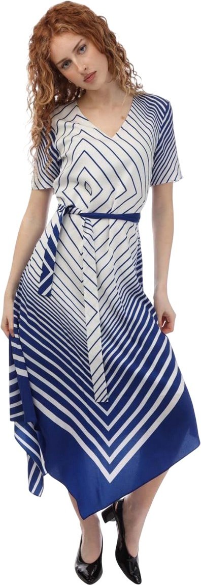 Boss - "Divanka" Freizeitkleid für Damen (Blau/Weiß)