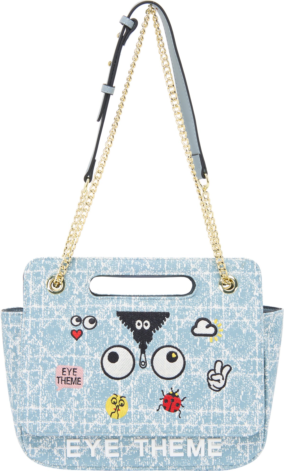 Mymo Umhängetasche Umhängetasche Frauen blauer Denim