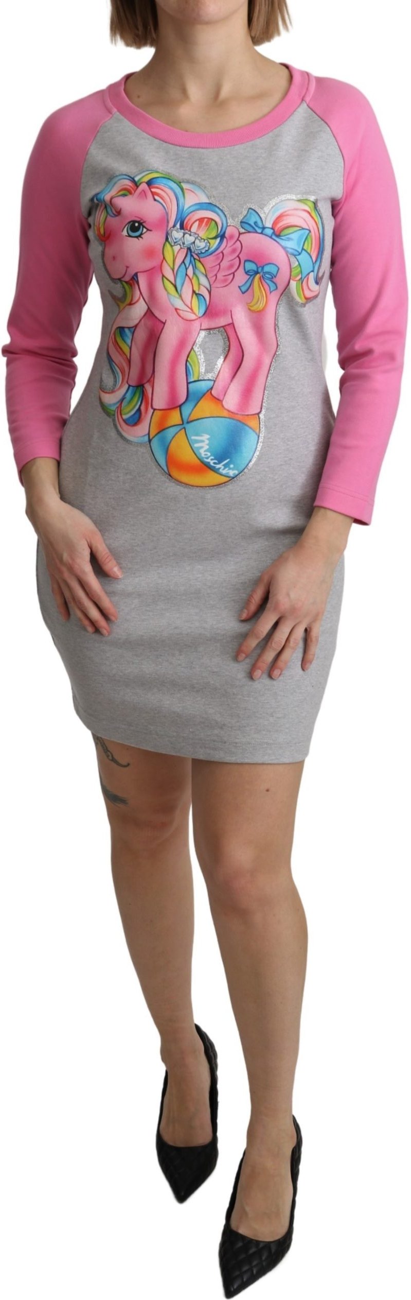 Moschino - Graues My Little Pony Pullover-Kleid für Damen