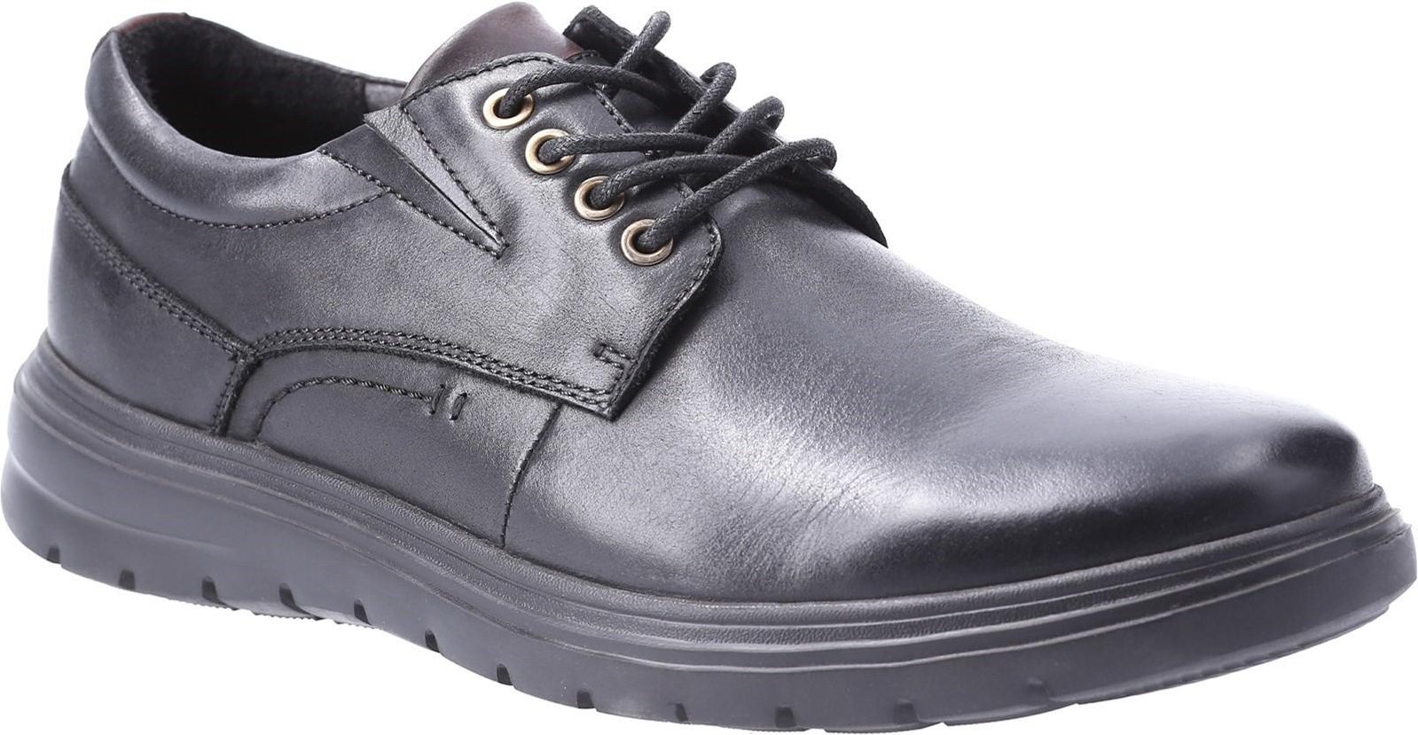 Thumbnail - Hush Puppies Herren Triton Leder Freizeitschuhe (Schwarz)
