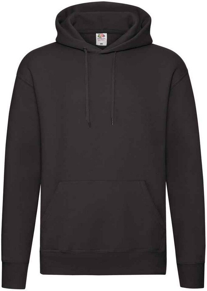 Fruit of the Loom - "Premium" Kapuzenpullover für Herren (Schwarz)
