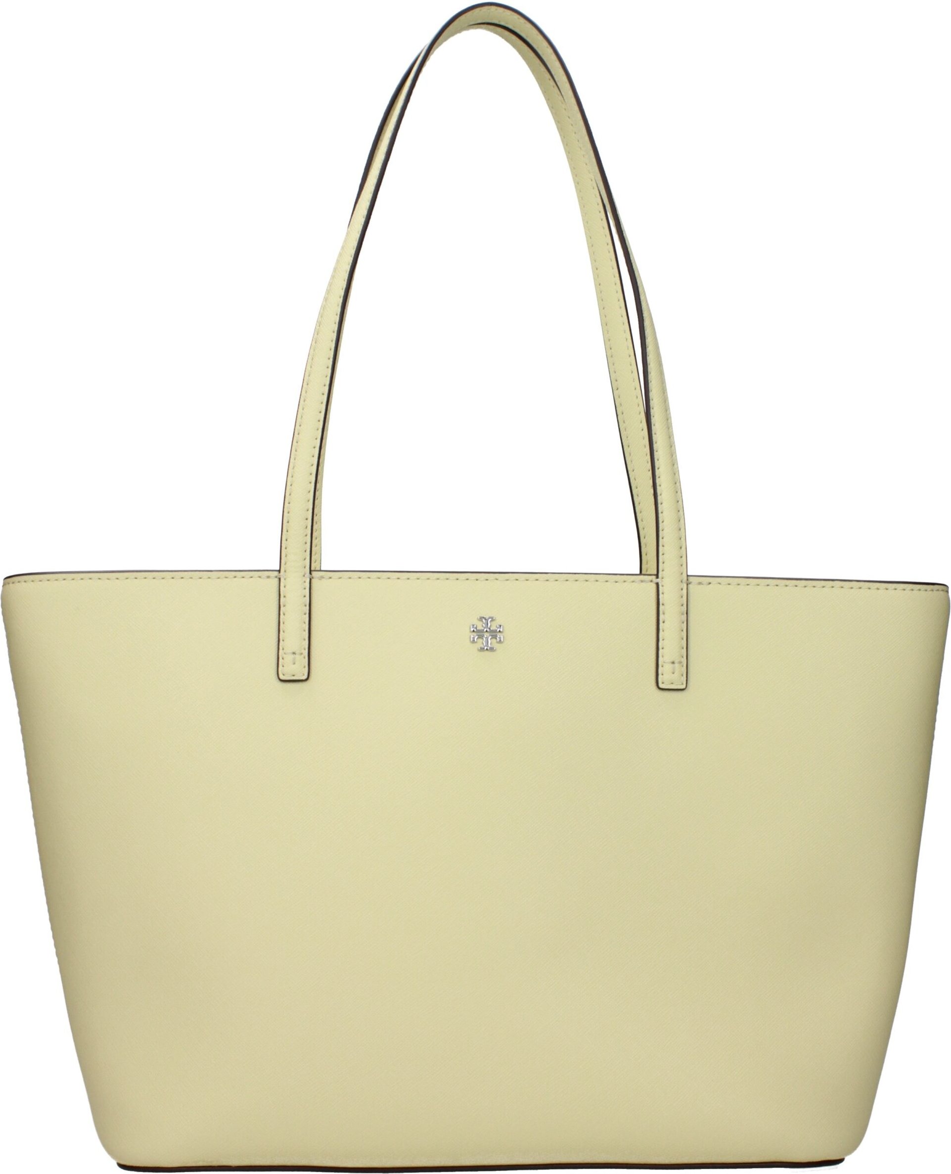 Gelbe Leder-Schultertasche