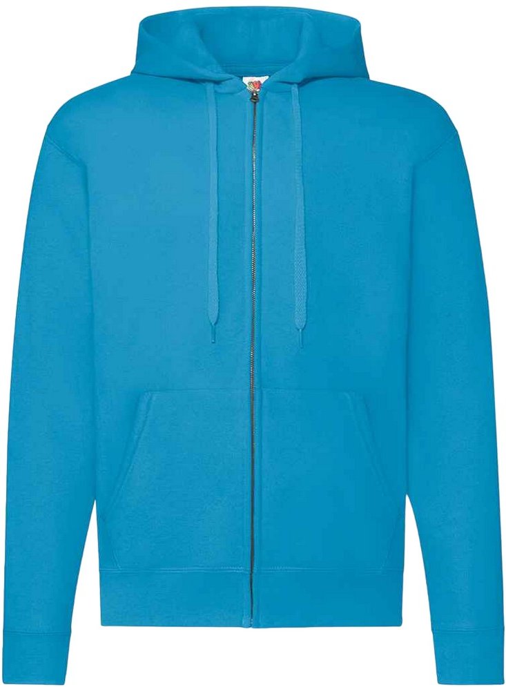 Fruit of the Loom - "Classic" Hoodie mit durchgehendem Reißverschluss für Herren/Damen Unisex (Azure Blau)