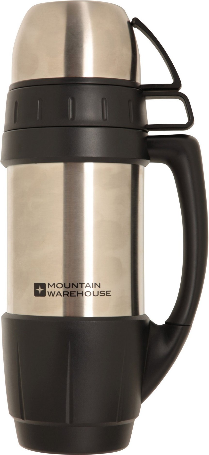 Mountain Warehouse - Flasche und Tasse Set, Doppel-wandig (Silber)
