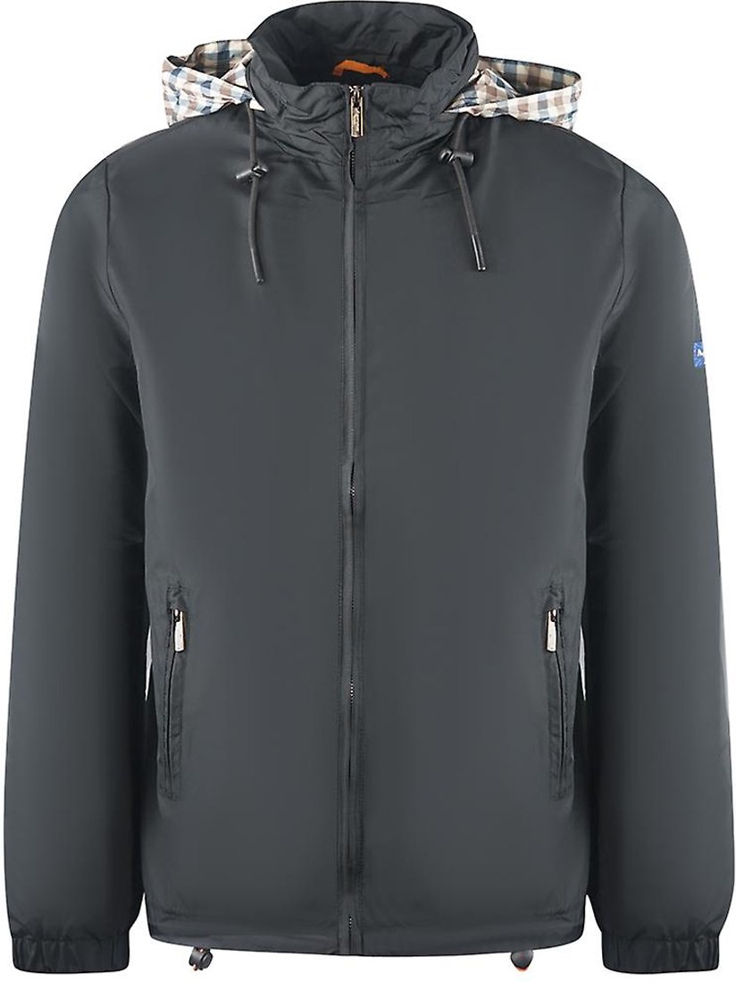 Thumbnail - Aquascutum - Jacke für Herren, Versteckte Kapuze, Leicht (Schwarz)