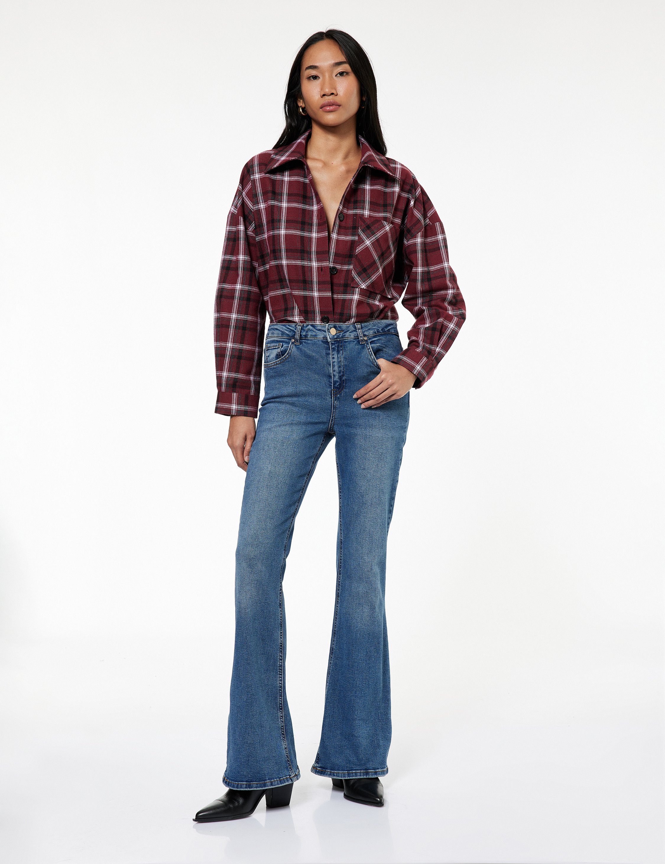 Koton HOSEN BSC Hohe Taille Flare Jeans