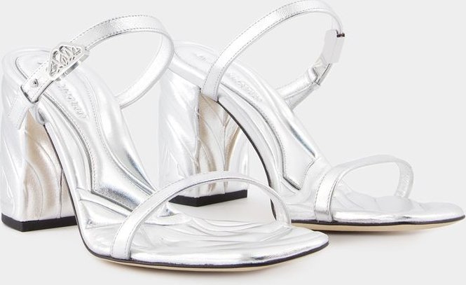 Silberne Leder-Siegelmule