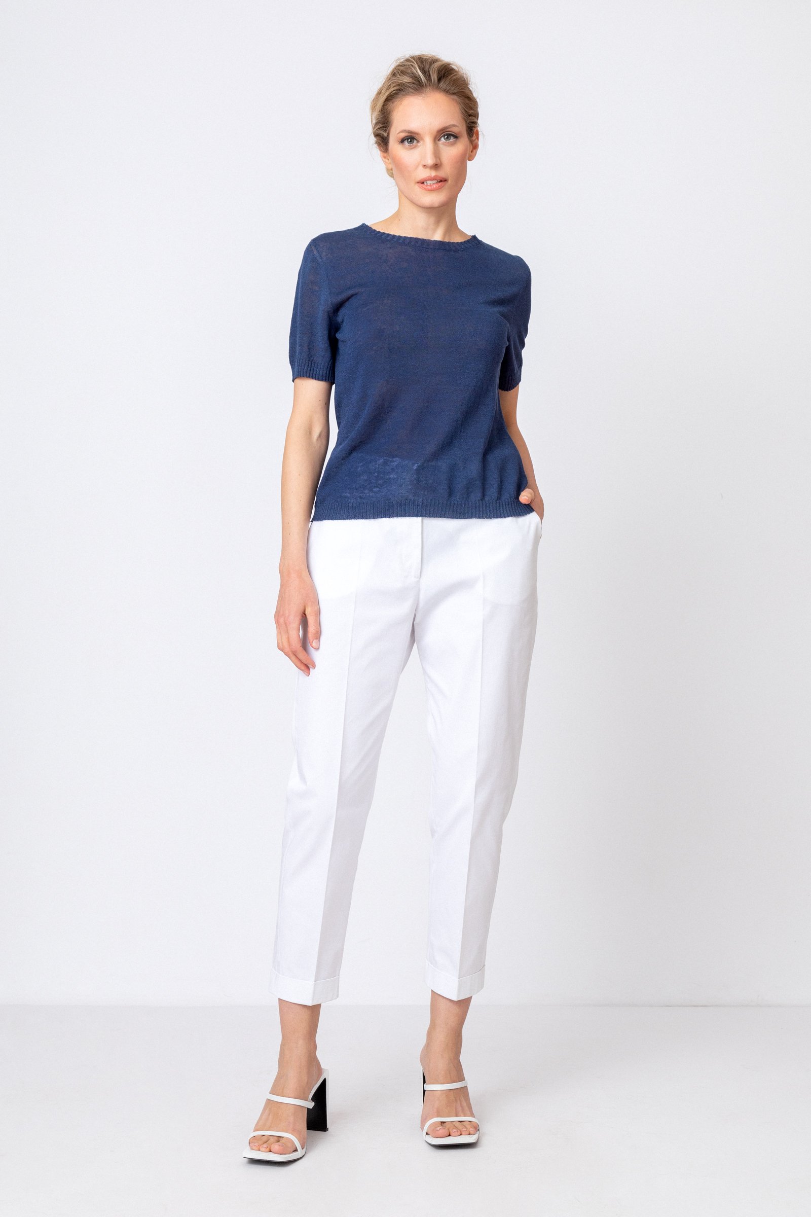 Ärmelloser Pullover, Strukturmuster