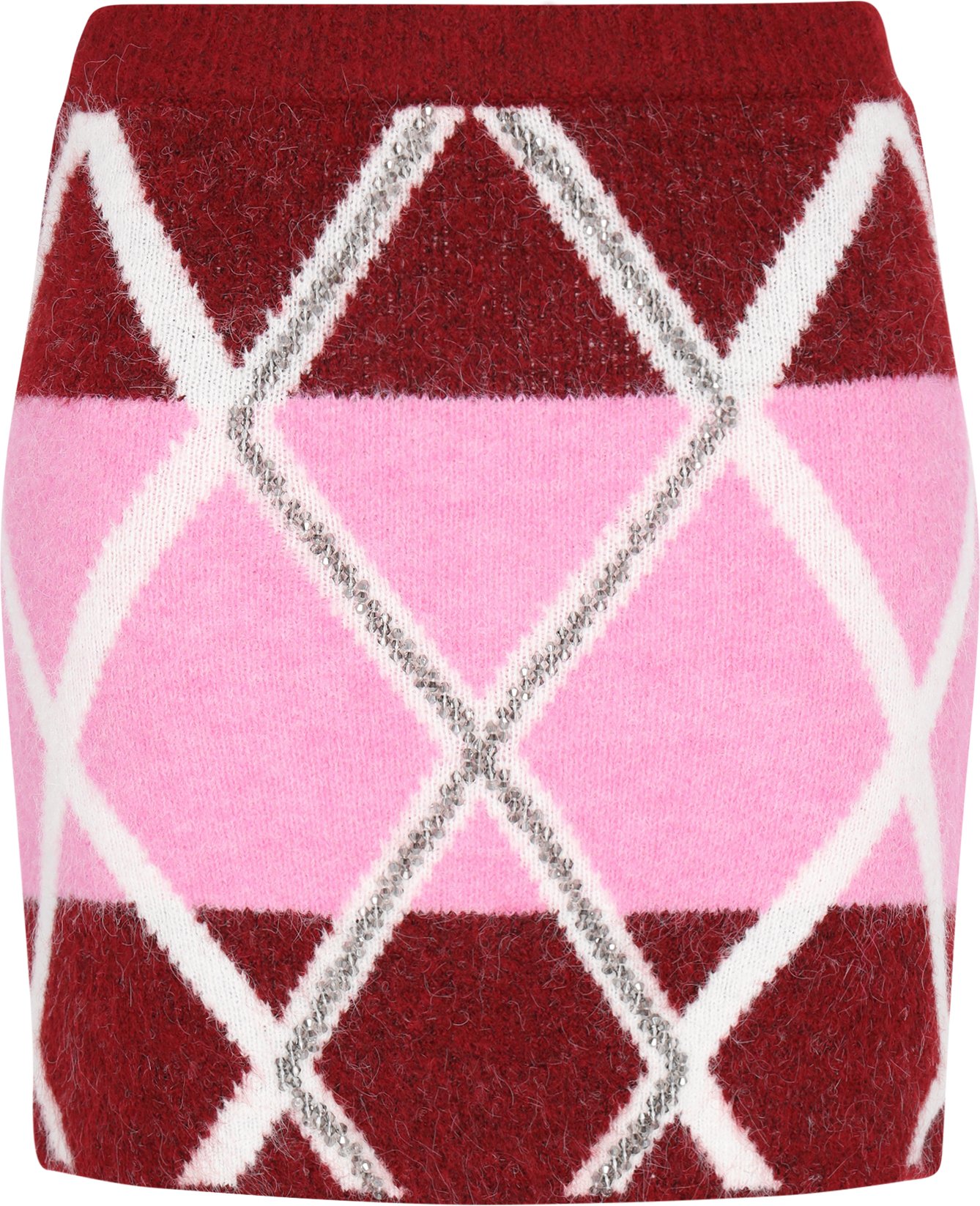 IZIA Rock Frauen Burgunderrose