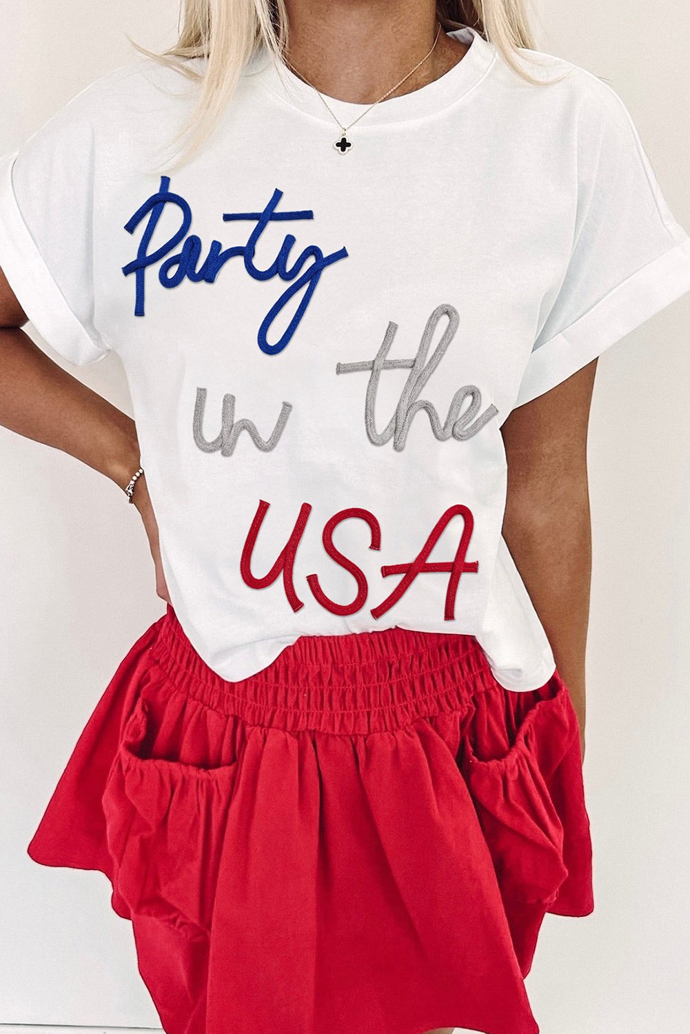 Party In The USA Besticktes T-Shirt