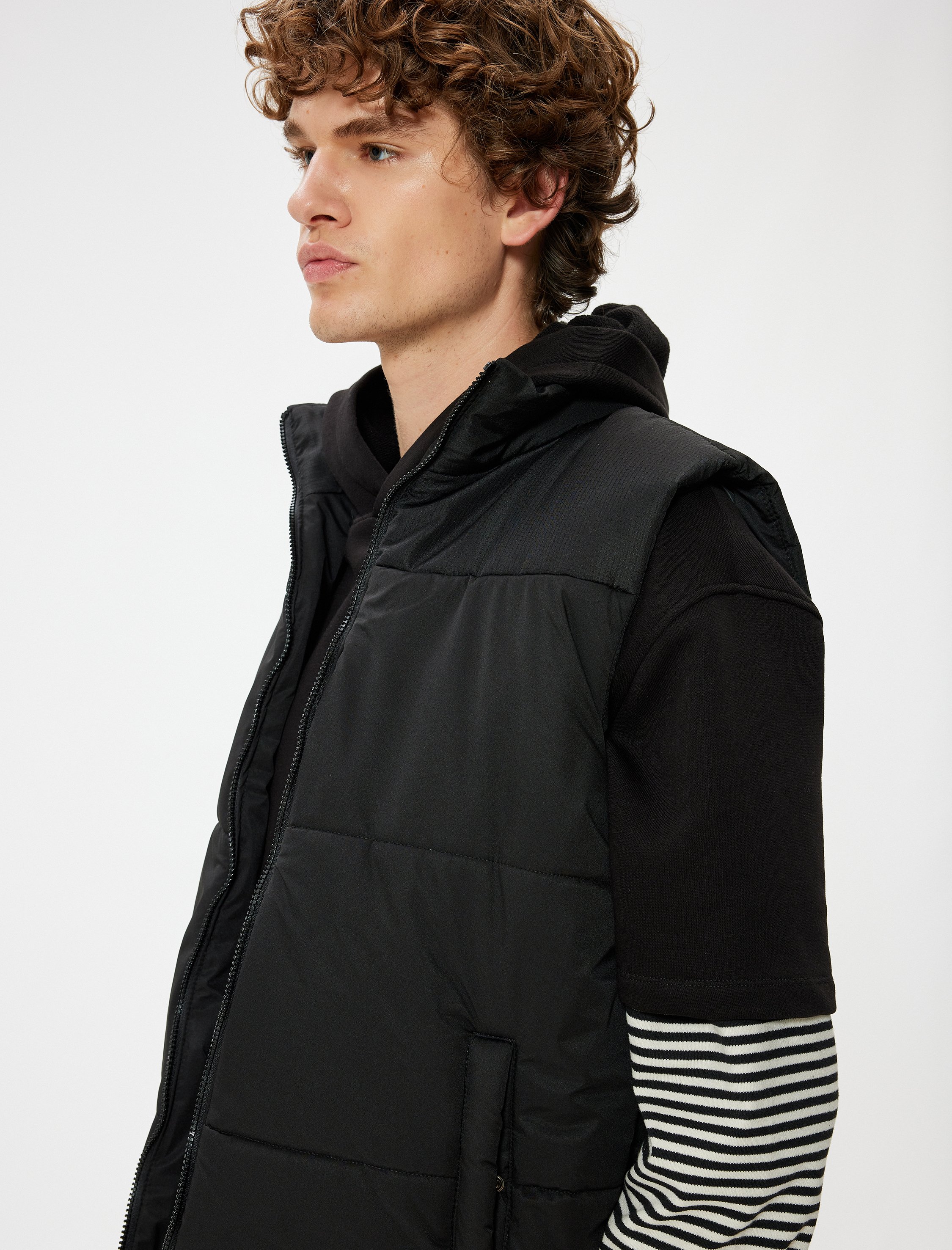 Koton Weste Anorak Standkragen Puffer Weste Anorak