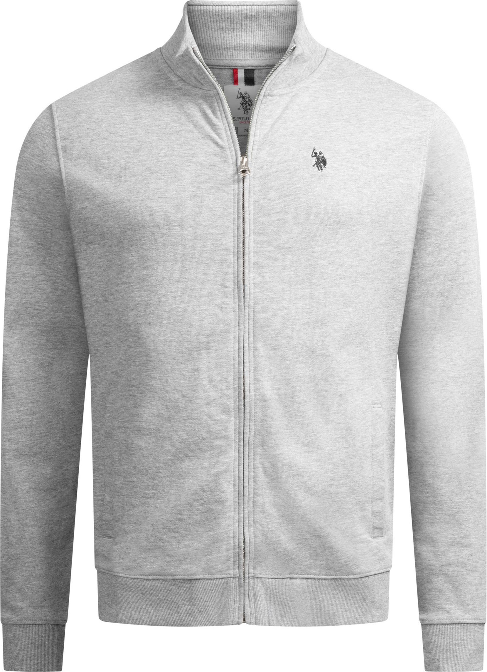 U.S. POLO ASSN. Herren Sweatjacke USKiian aus Baumwolle mit Reißverschluss