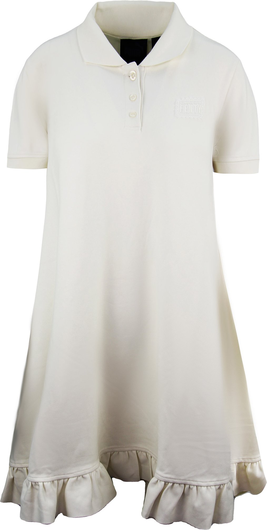 Puma x Rihanna Fenty Polo Swing Mini Kleid Kurzarm Vanille Womens 574733 01