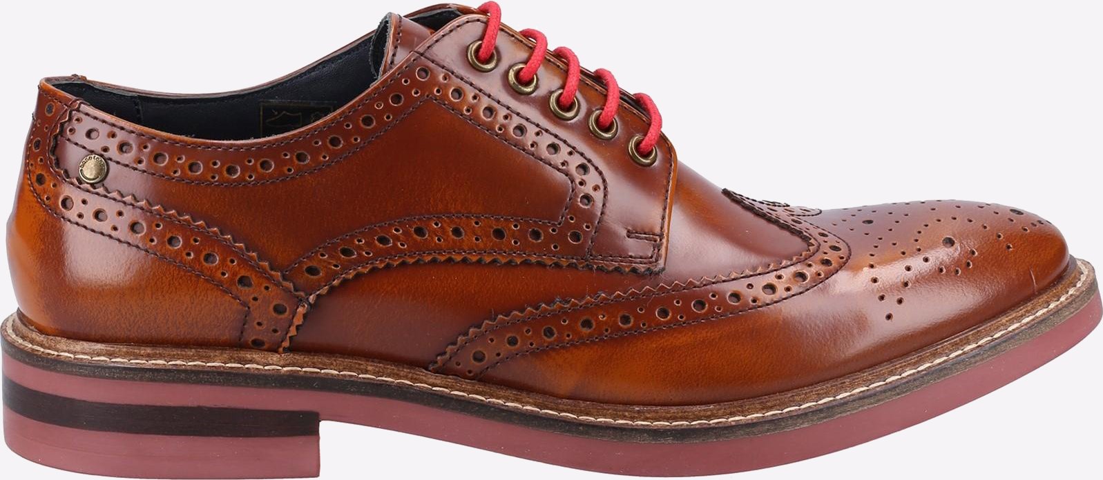 Thumbnail - Base London Woburn Hi-Shine Brogue Leder Herren