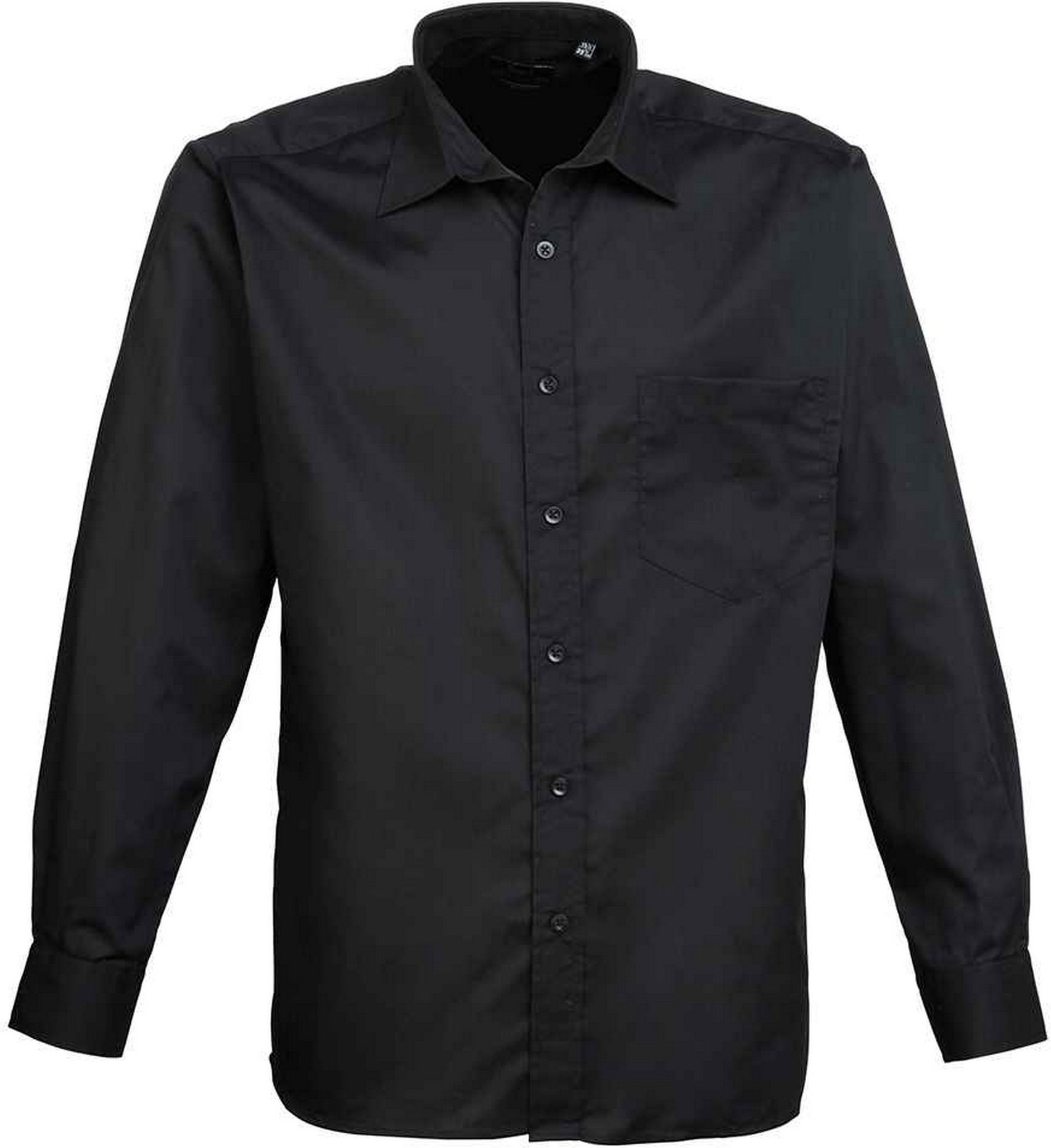 Premier - Hemd für Herren Langärmlig (Schwarz)