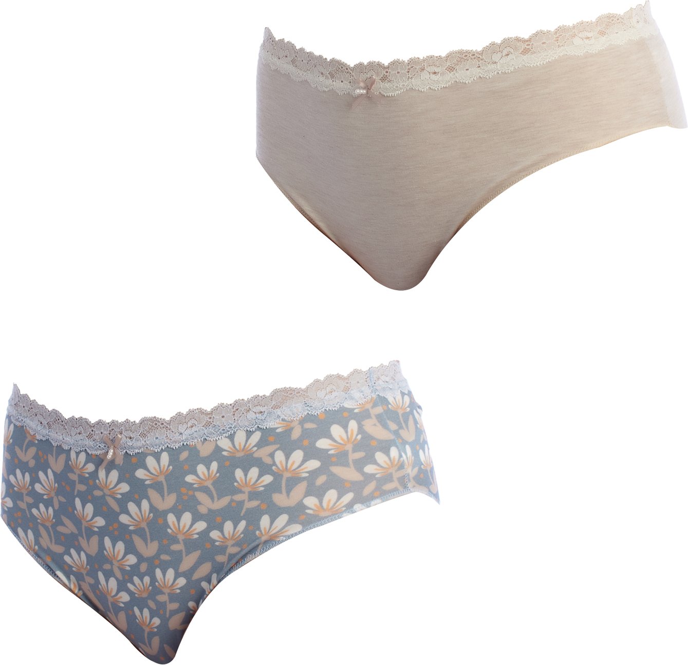 Pack-2 Brislip Coquettes Baumwollhöschen 1032252 für Damen