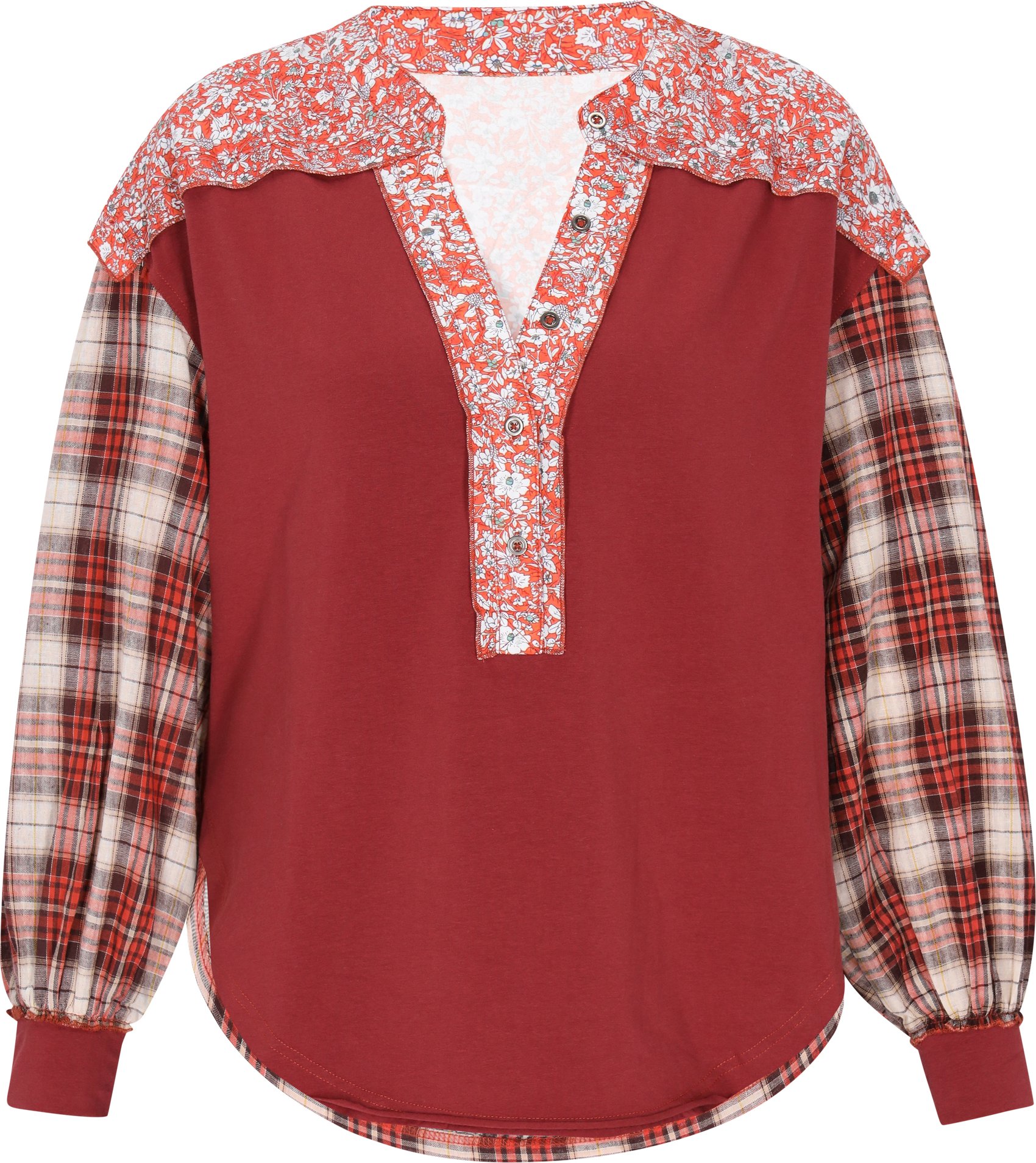 usha Bluse Frauen braun