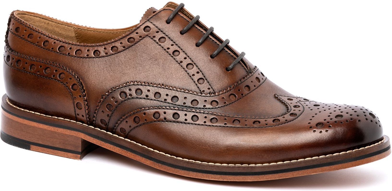 Chapman & Moore Oxford Brogue Leder Herren Mahagoni Schuhe