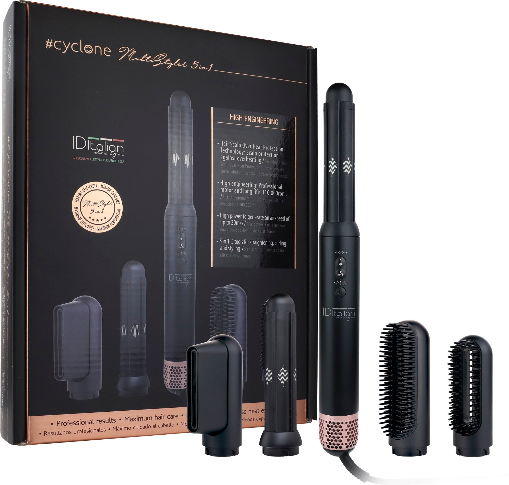 MULTISTYLER 5 in 1 HAARDROGER. DROGEN - STEILEN - KRULLEN - STYLEN