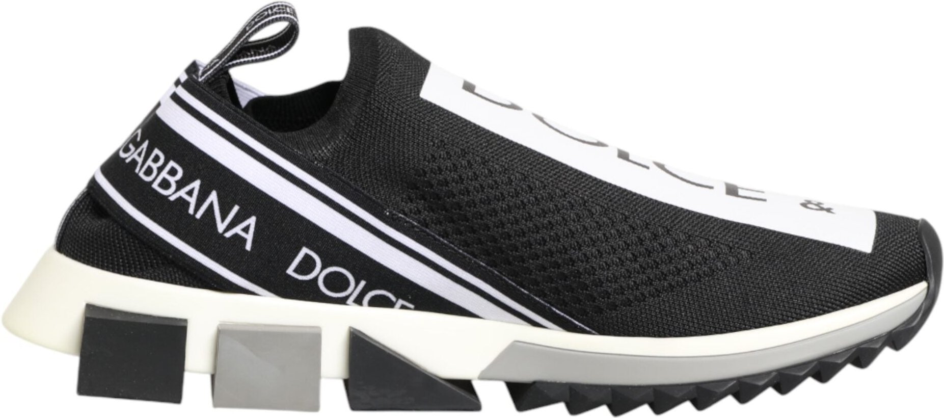 Dolce & Gabbana Schwarze Slip-On Sorrento Herren Sneaker Schuhe