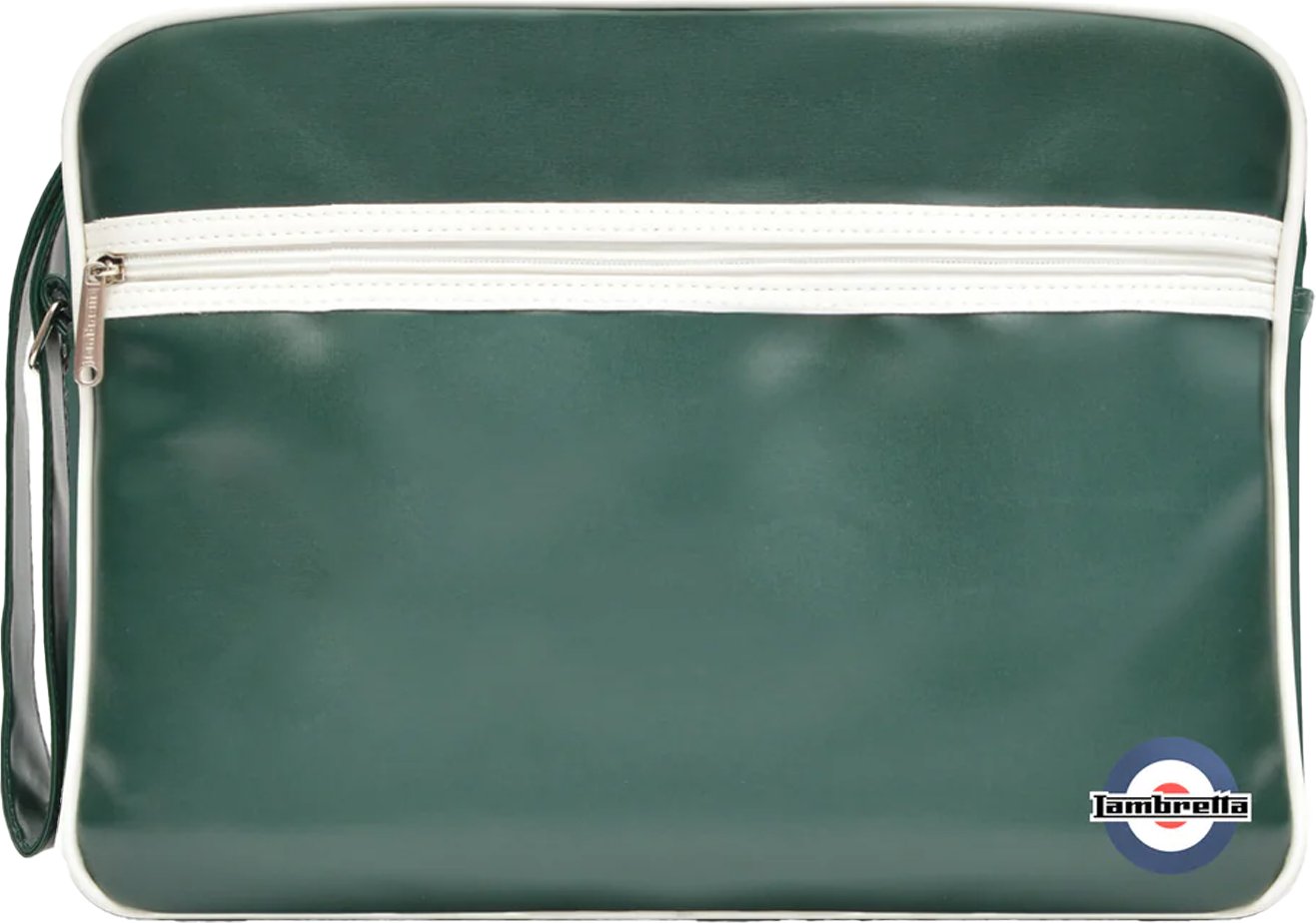 Lambretta - Herren/Damen Unisex Tasche, Retro (Dunkelgrün/Weiß)