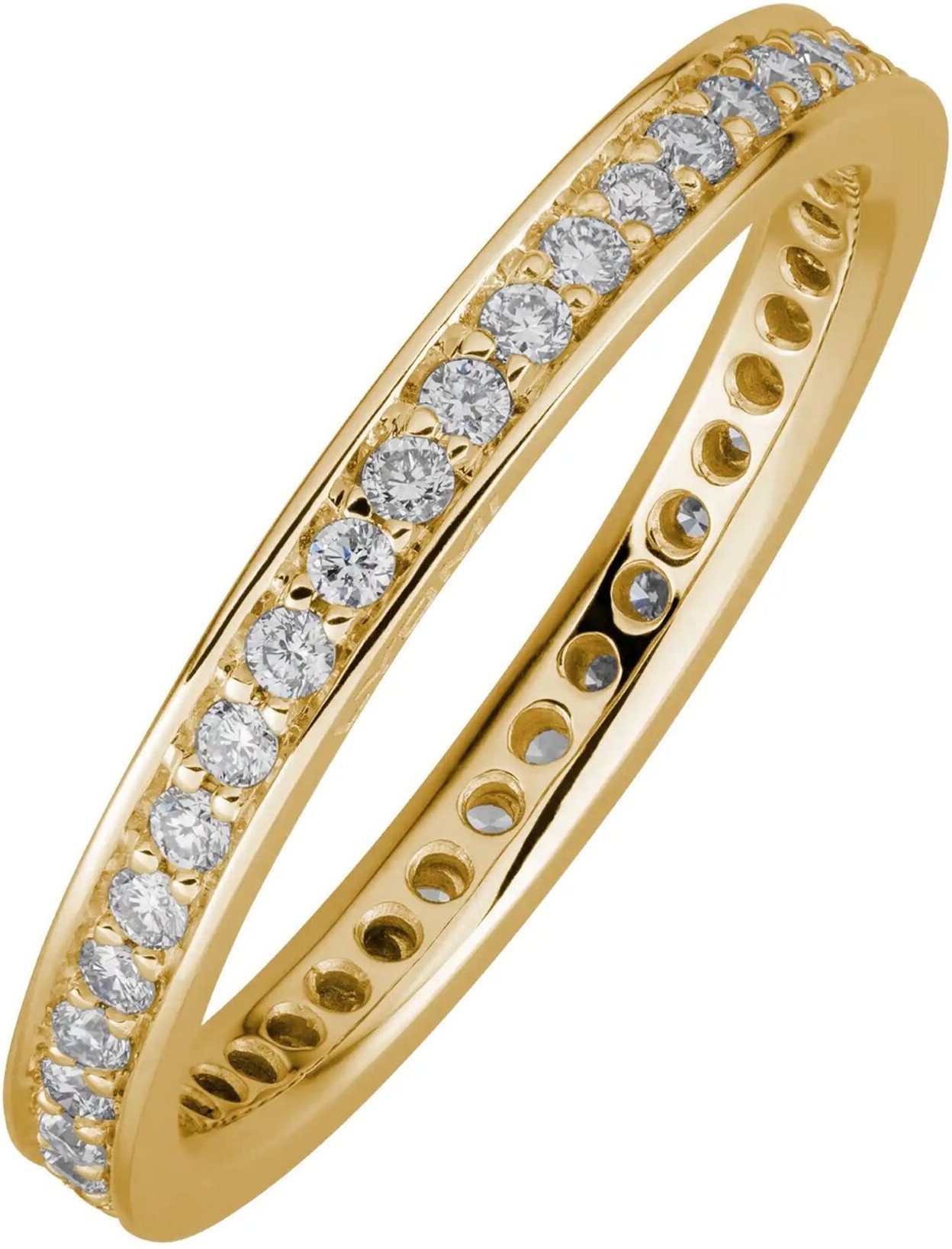 Lyomi Ring 585/- Gelbgold Memoire synth. Diam. 0,49ct.