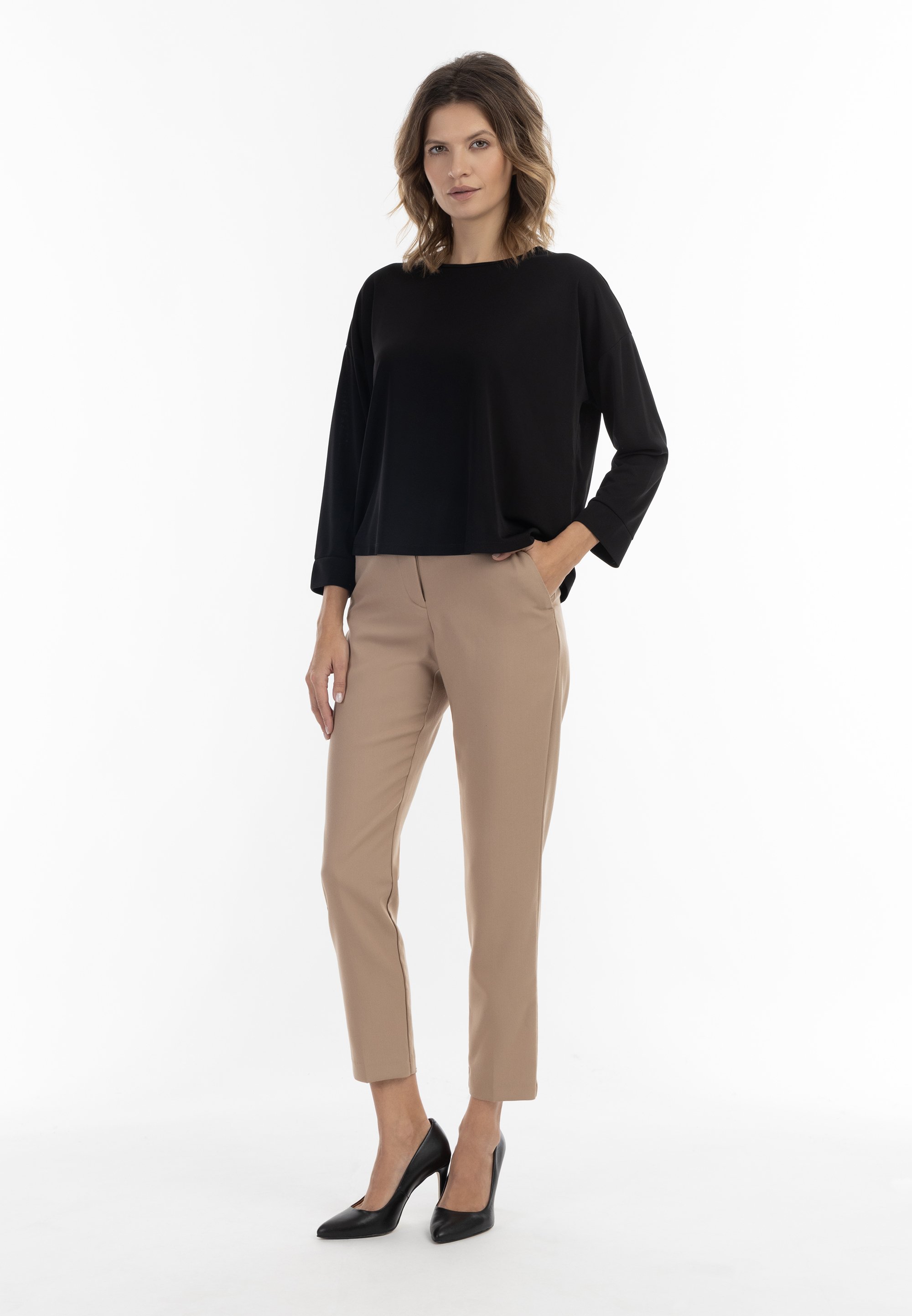 Thumbnail - usha BLACK LABEL Blouse à manches longues