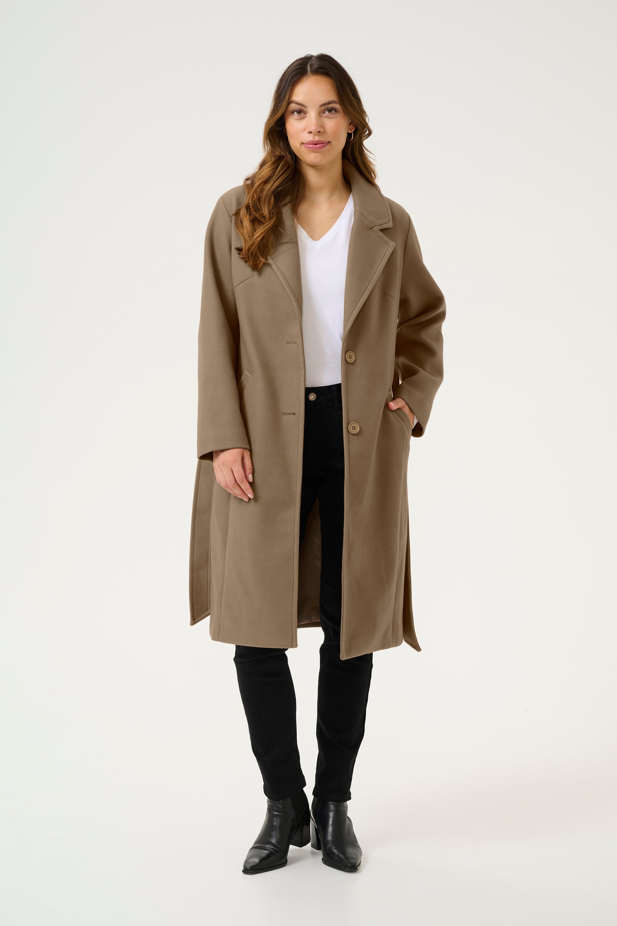 Jacke Straight fit sand