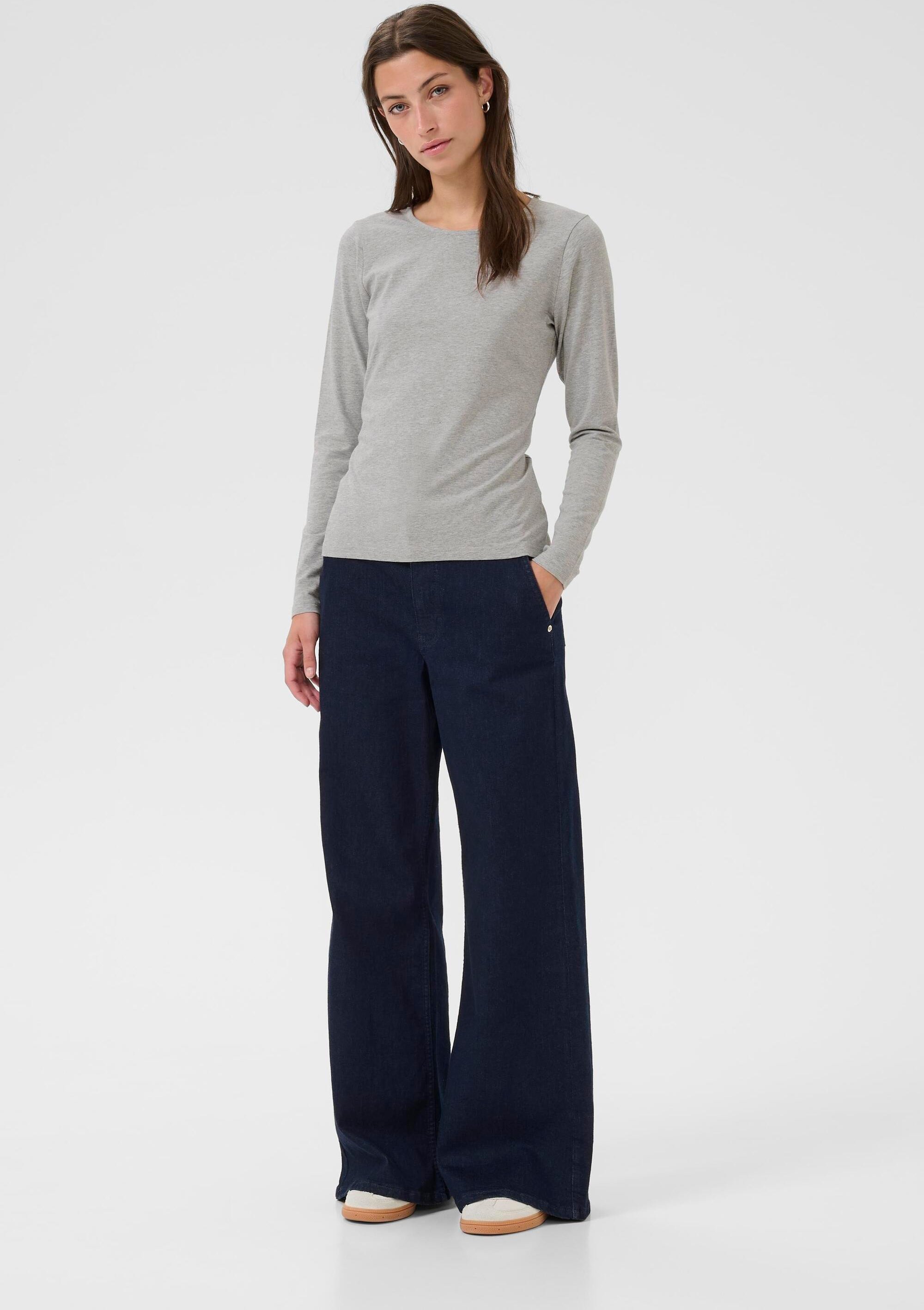 Langarm-Shirt NemajasPW Slim fit grey