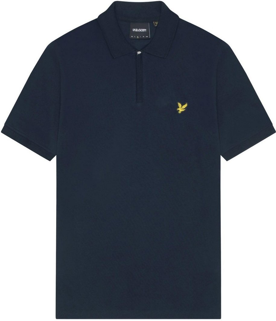 Lyle & Scott - mit kurzem Reißverschluss Poloshirt für Herren (Marine)