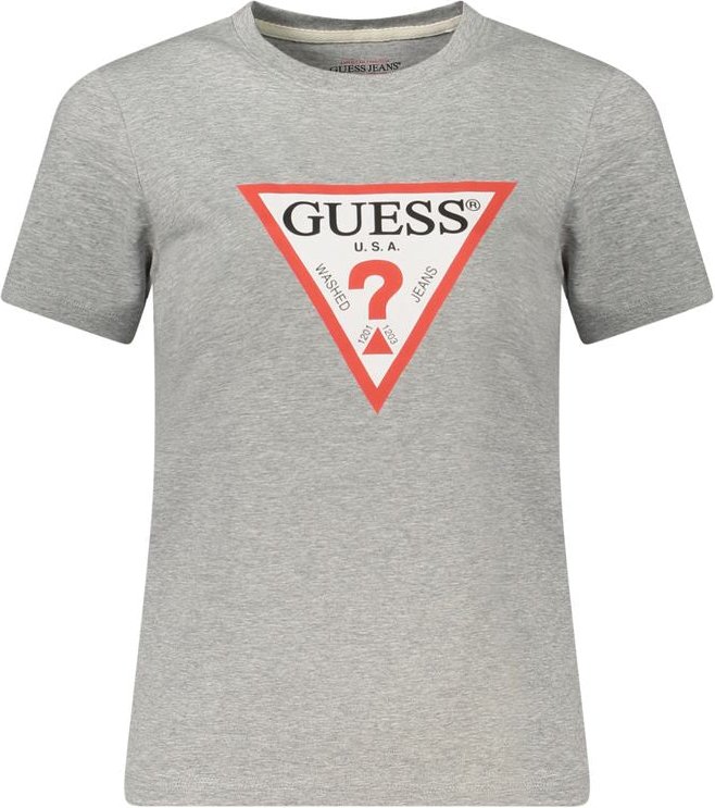 Guess Jeans Grigio Baumwolle Damen T-Shirt