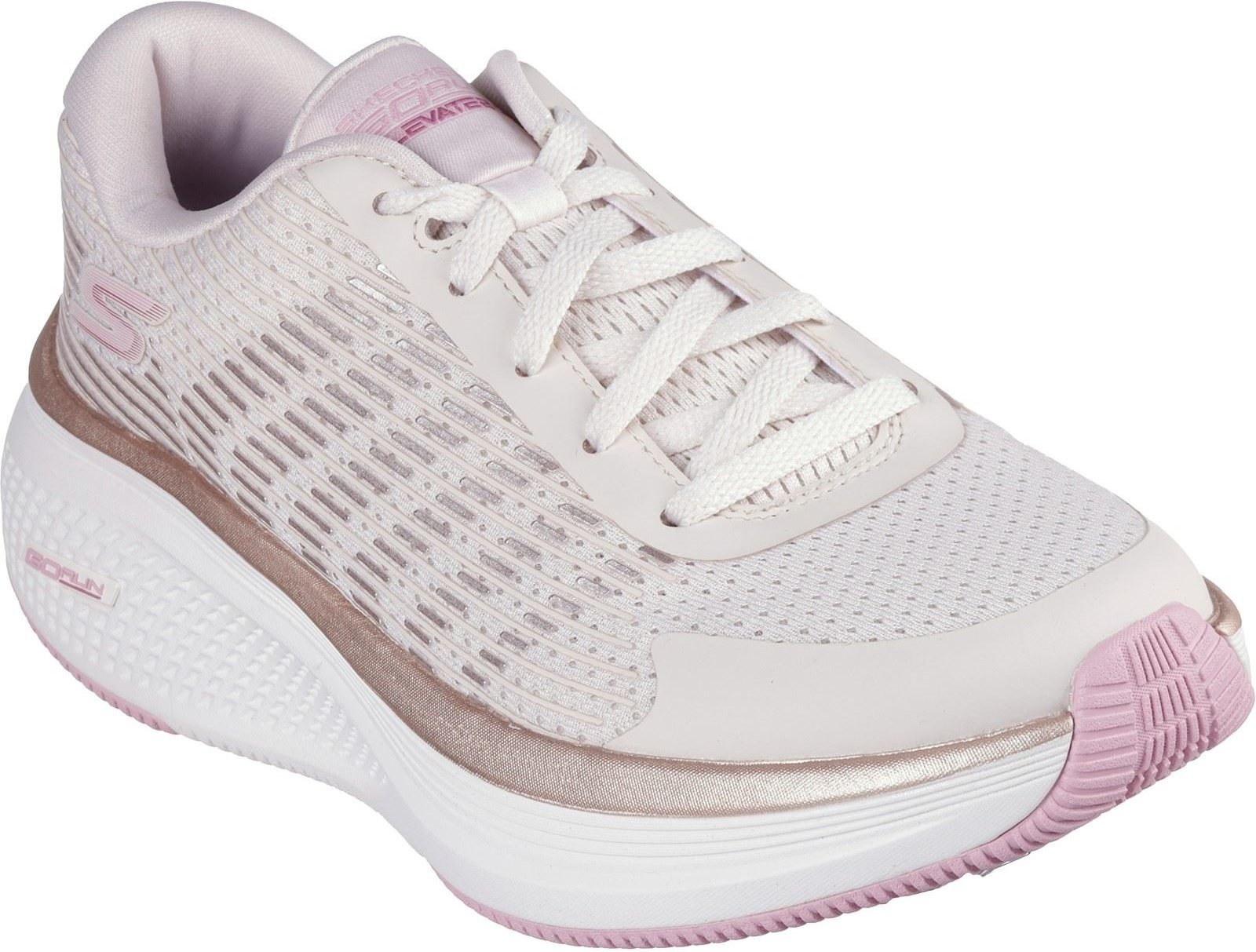 Thumbnail - Skechers Performance GO RUN Elevate 2.0 Damen Sneaker aus natürlichen/rosa Textilien