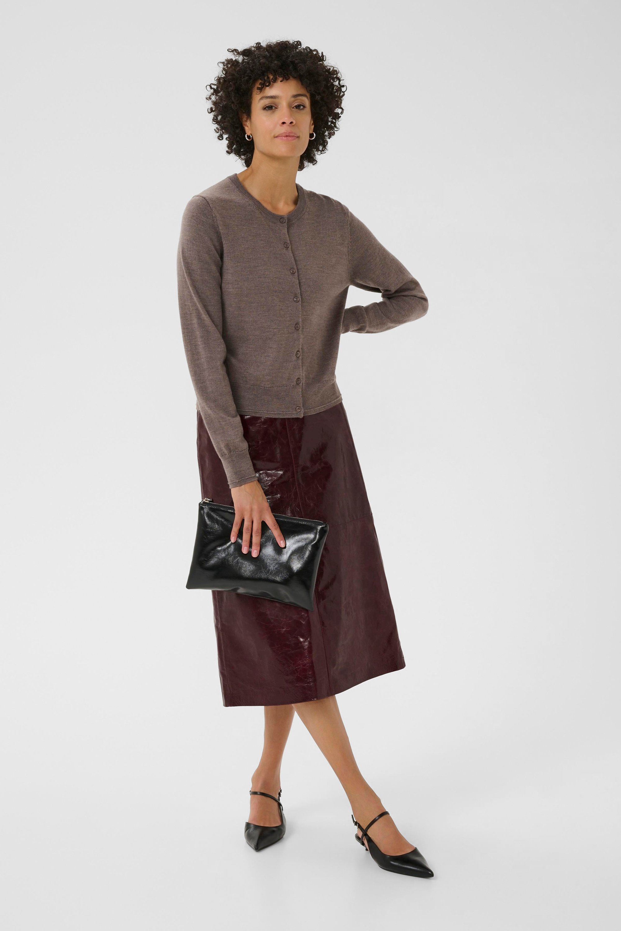 Strickjacke NoelaniPW Gerade Passform beige