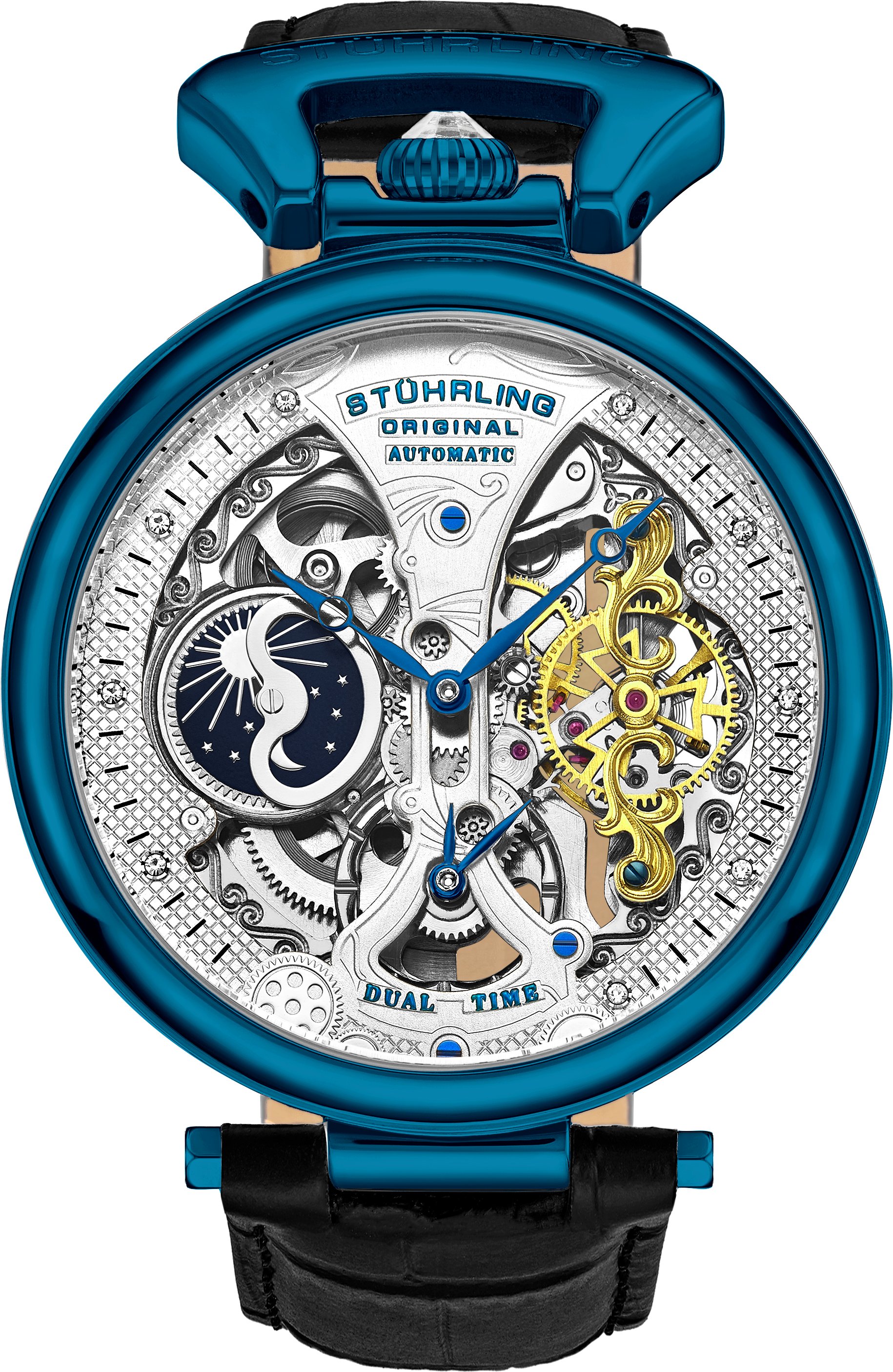 Blue Emperor's Grand DT Automatik 46mm Skeleton